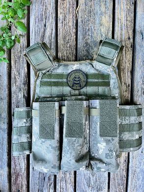 Plate carrier "The Battle Bee" with 3 double pouches for rifle mags